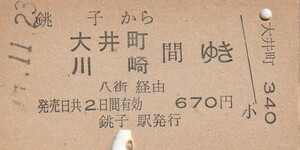 Y175.総武本線　銚子から大井町　川崎　間ゆき　八街経由　#.11.23