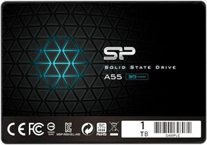 シリコンパワー SSD 1TB 3D NAND採用 SATA3 6Gb/s 2.5インチ A55シリーズ