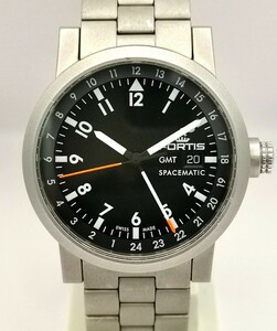 美品 FORTIS フォルティス 624.22.148.1 スペースマティック GMT 自動巻き 時計