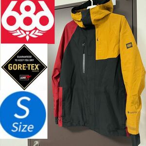 686 GLCR GORE-TEX CORE JACKET ゴアテックス ジャケット スノーボード スノボ Sサイズ S メンズ ウエア ウェア ロクハチ M0W105 ６８６