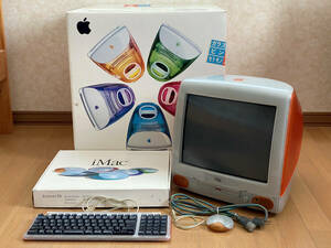 【起動確認済】Apple iMac G3 タンジェリン CPU333MHz メモリ160MB HDD30GB M4984 ジャンク