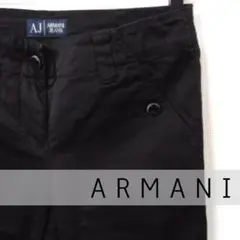 ARMANI JEANS ストレート パンツ ジーンズ ブラック M 38