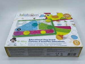 ララブーム(Lalaboom) 赤ちゃんおもちゃ 色合わせパズル ねじってはめ込む ペグボード 21ピース BL710