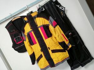 kkaa1988 ■ FABLICE ■ ファブリス スキー スノーボード ウェア ジャケット パンツ ベスト セット 黄色 イエロー 黒 L LL