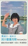 テレホンカード アイドル テレカ 酒井法子 馬渕川 岩木川 河川愛護月間 S0001-0378