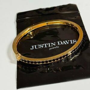 ジャスティン デイビス SBJ837 SUPERB STONE バングル L 定価58,300円 送料520円〜 JUSTIN DAVIS ブレスレット メンズ アクセサリー 金黒