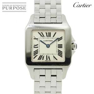 カルティエ Cartier サントスドゥモワゼルLM W25065Z5 ボーイズ 腕時計 アイボリー 文字盤 クォーツ ウォッチ Santos 90228957