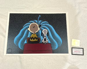 世界限定100枚 DEATH NYC スヌーピー SNOOPY 草間彌生 かぼちゃ チャーリーブラウン ポップアート アートポスター 現代アート KAWS Banksy