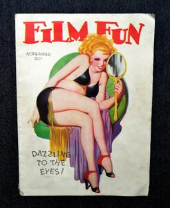 1937年 Film Fun ピンナップガール Enoch Bolles 表紙カバー 洋書 映画女優 ピンナップ写真/ユーモア・パロディ カートゥーン