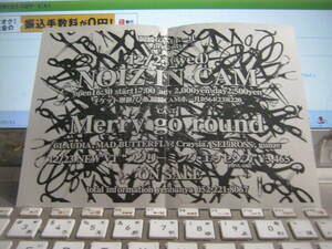 Merry go round メリーゴーランド CLAUDIA MAD BUTTERFLY Craysia SELiROSS gunze / NOIZ IN CAM 岡崎CAMホール 12/23 小型告知チラシ