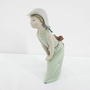 リヤドロ LLADRO 鏡の前で 若草色の少女 アンティーク 陶器 インテリア小物 オブジェ 置物 飾り物 その他