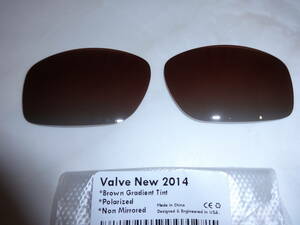 ★オークリー バルブ　VALVE NEW 2014 OO9236用 カスタム偏光 レンズ BROWN GRADIENT TINT Color Polarized 新品 