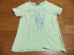 【USED】ラルフローレン　男の子　半袖　シャツ　110㎝　洗い替えにいかがですか。
