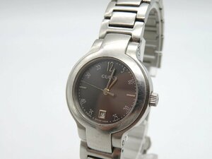 1円◆稼働◆ グッチ 8900L グレー クオーツ レディース 腕時計 Ｎ13606