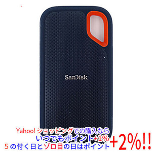 SANDISK ポータブルSSD エクストリーム V2 SDSSDE61-2T00-GH25 2TB [管理:1000019365]