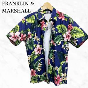 FRANKLIN&MARSHALL 花柄シャツ　アロハシャツ　半袖シャツ