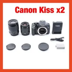 Canon EOS Kiss X2✨ダブルレンズ✨一眼レフデビュー♥️キヤノン