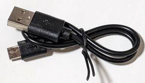USBケーブル Micro USB/コード長さ：25ｃｍ/黒/メーカー不明