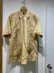 vintage euro over size Cuba shirt ヨーロッパ古着　キューバシャツ 半袖 半袖シャツ ビンテージ 古着 オーバーサイズ 80s 90s