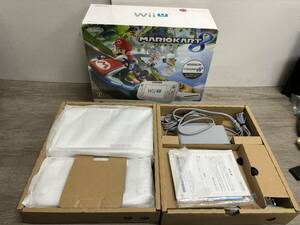 ☆ WiiU ☆ マリオカート8セット 32GB シロ 動作品 本体 ゲームパッド 純正アダプター 箱 説明書 付属 プレミアム Nintendo 任天堂 2573