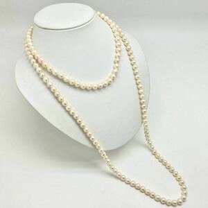 「アコヤ本真珠ネックレスおまとめ」a約113g 約7.5-8mmパール pearl necklace accessory jewelry silver DA0