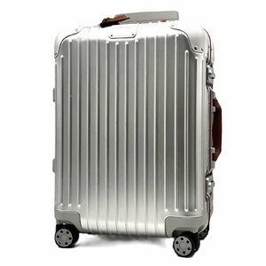 リモワ RIMOWA キャビンツイスト キャリーケース 4輪 35L 1泊～3泊 シルバー ブラウン TSAロック スーツケース 旅行 トラベル 6-5-283