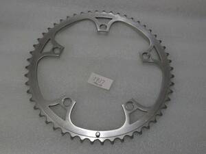 CW-00196-1937 campagnoloカンパニョーロ Super Record スーパーレコード チェーンリング ロード・ダブル用 53T PCD:144 薄歯 中古