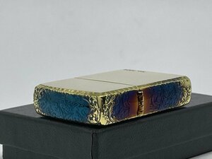 送料無料 ZIPPO[ジッポー]3面エッチング＆リューター アラベスク ゴールドいぶし 3ER-ARABESQUE(A)