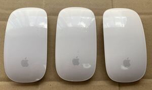 【Apple純正3個セット】 Magic Mouse2 A1657 充電式 Bluetoothワイヤレスマウス 動作確認済⑥