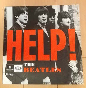 スウェーデンorigシングル 「HELP!」 BEATLES ビートルズ 