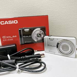 【TOA-5955】1円～ CASIO カシオ EXILIM エクシリム EX-Z28 16.1 MEGA PIXELS カメラ デジカメ コンパクトカメラ 箱有 完品 稼動品 保管品