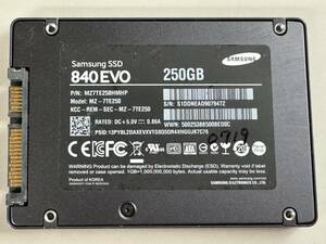 SAMSUNG【動作確認済み】SSD 250GB 0719