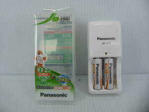 ★☆Panasonic ニッケル水素電池用　単3 単4 充電器 BQ-CC10 オマケ電池HHR-3LWS セット品番BK-KJQ10L20 中古品即決！☆★