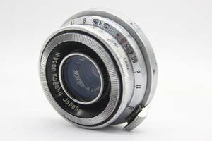 【返品保証】 ニコン Nikon W-Nikkor C 3.5cm F3.5 Sマウント レンズ C3253
