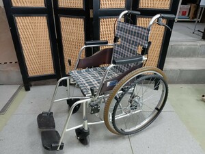 ●ミキ 車椅子 自走式 最大体重 100kg MS0728801 神奈川県横浜市保土ヶ谷区より発送、直接引き取りOK