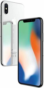 中古品 Apple iPhone X 64GB シルバー SIMロックなし