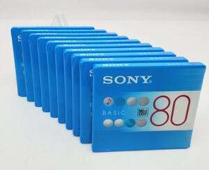 MD ミニディスク SONY 80 計10枚 BASIC [未開封] 録音用 日本製