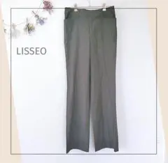 LISSEO／38／М相当　ローライズ　センタープレスストレートスラックス