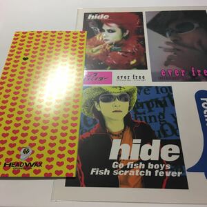 hide テレホンカード ステッカー 新品未使用品