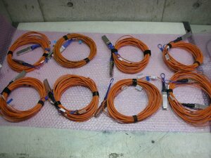 Mellanox 56G 10m QSFP ActiveFiber Cable 8本 Set！