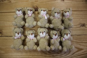 【副資材】クマの編みぐるみ１０個