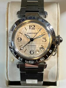 B/1002 稼動品 Cartier カルティエ パシャ 腕時計 箱付き