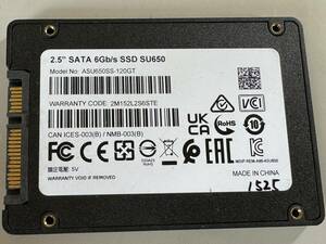  ADATA SSD 120GB【動作確認済み】1525