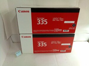 CANON　純正　カートリッジCRG－335　BK　2台セット　【No A1233】　