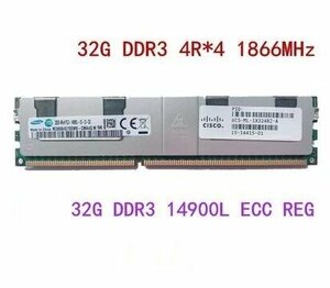 【新品】SAMSUNG 1個*32G DDR3 4R*4 1866MHz 14900L ECC REG メモリー サーバー(バンドシェル)
