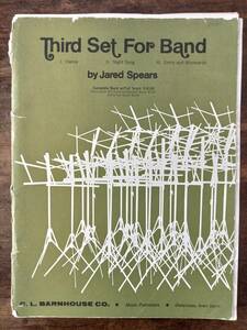 送料無料 吹奏楽楽譜 ジャレド・スピアーズ：吹奏楽のための第3組曲 試聴可 スコア・パート譜セット