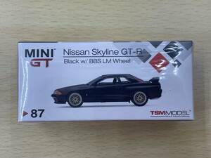 119 A-706/【未開封品】 1/64 Nissan スカイライン GT-R R32 Black ｗ/ BBS LMホイール 右ハンドル(ブラック) 