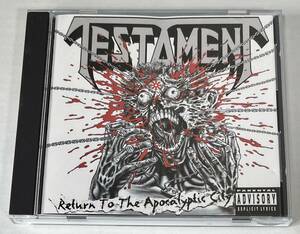 M6136◆TESTAMENT◆RETURN TO THE APOCALYPTIC CITY(1CD)輸入盤/米国産スラッシュ・メタル