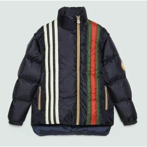 新品　XL adidas x Gucci パデッド グッチ　アディダスコラボジャケット　50 人気ブラック　完売品