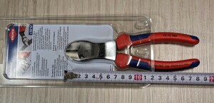 クニペックス【KNIPEX】180㎜　7372-180 （BK）ツインフォースニッパー 新品未使用★在庫あり